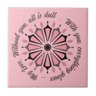 CARREAU CADEAU MODERNE DE FLEURS COLORÉ FILLE SOEUR MOM