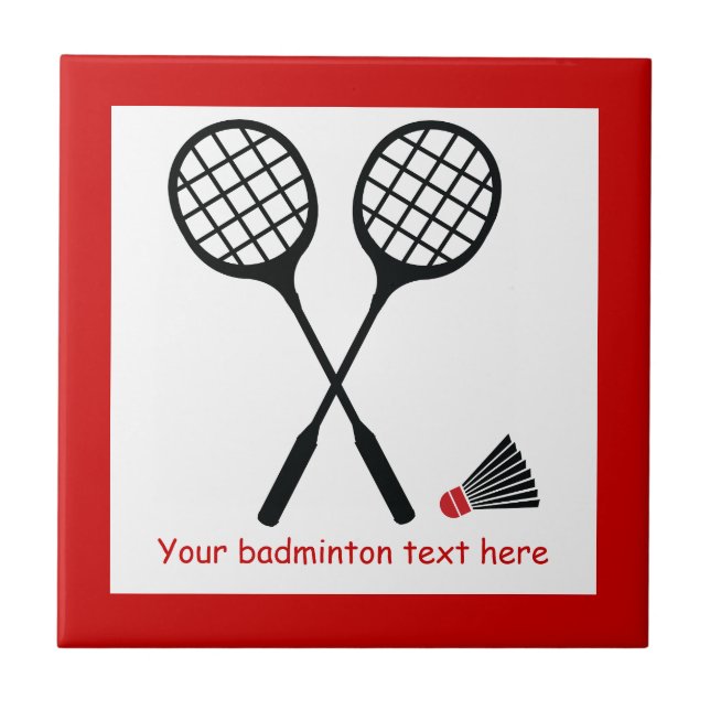 Carreau Cadeaux de badminton, raquette et billetterie pers (Devant)