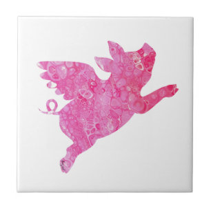 Carreau cadeaux de cochons volants, cadeaux de cochons amo