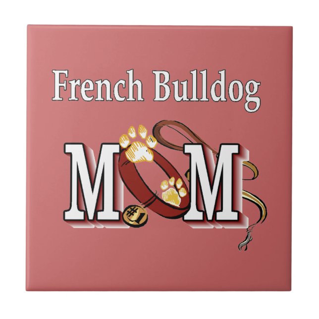 Carreau Cadeaux de maman Bulldog français (Devant)