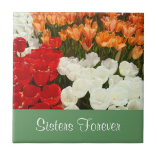Carreau Cadeaux Sœurs pour toujours Carrelage Art Tulipes