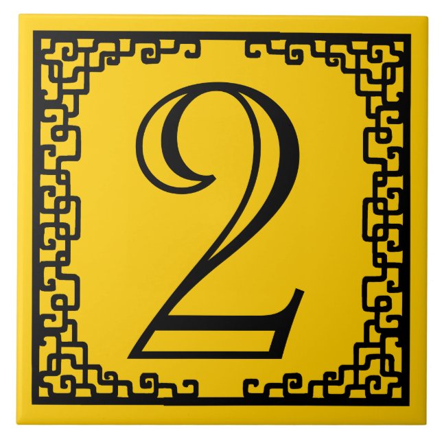 Carreau Cadre de travail en fer Numéro de rue personnalisé (Devant)