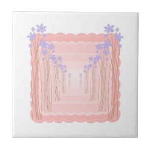 Carreau Cadre Floral Pastel