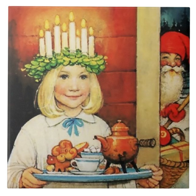 Carreau "Café de Noël" de Jenny Nystrom (Devant)