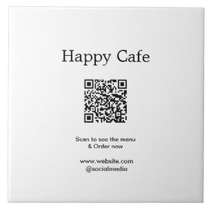 Carreau Cafe restaurant scanner pour voir le menu commande