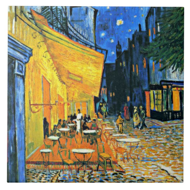 Carreau Cafe Terrace by Vincent van Gogh, (Devant)