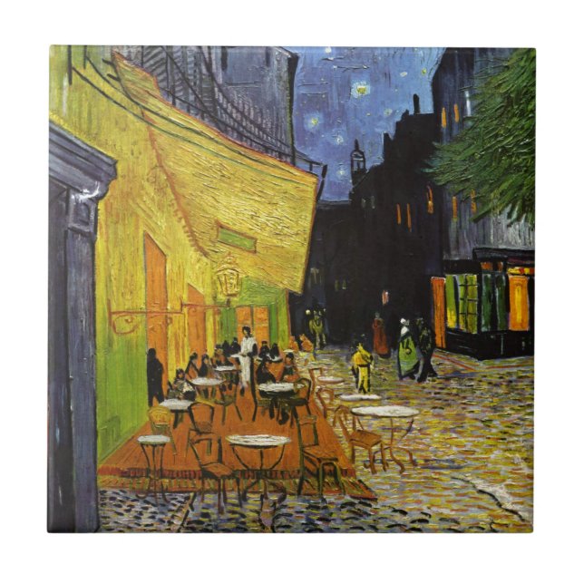 Carreau Café Terrasse à Night Van Gogh (Devant)