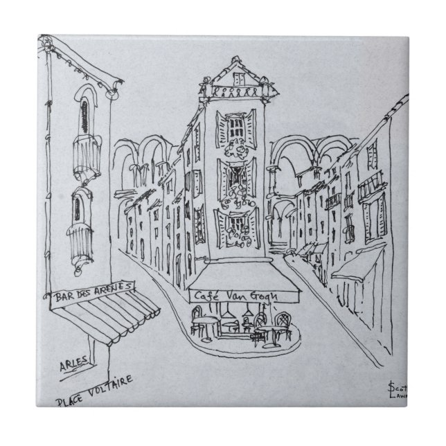 Carreau Café Van Gogh, Place Voltaire, Arles, France (Devant)