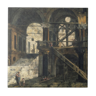 Carreau Cage d'escalier dans une Chambre de la