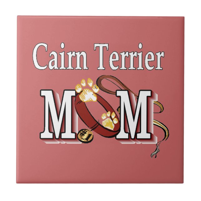 Carreau Cairn Terrier Dog MOM (Devant)