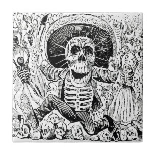 Carreau Calavera Oaxaqueña par José Guadalupe Posada 190