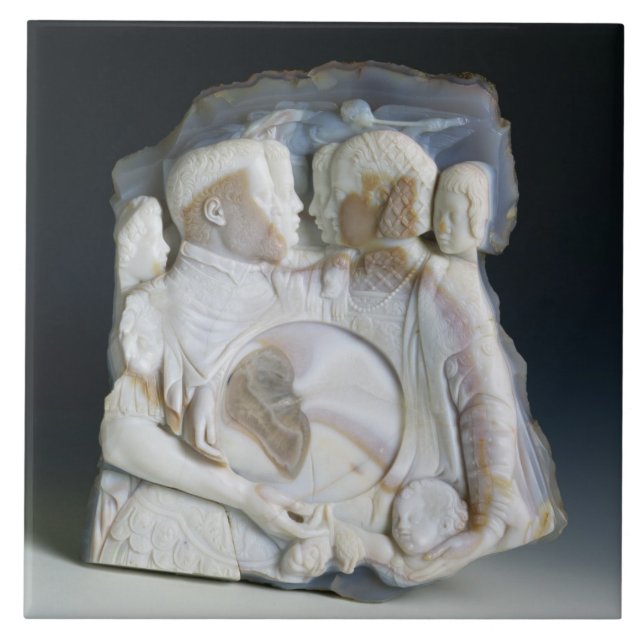 Carreau Camée dépeignant Cosimo de Medici (1519-74) et (Devant)
