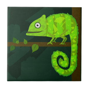 Carreau Caméléon vert mignon