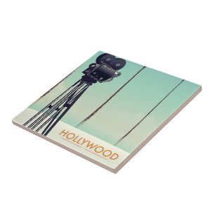 Carreau Caméra Vintage Hollywood poster de voyage