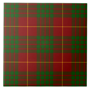 Carreau Cameron tartan rouge vert plaid
