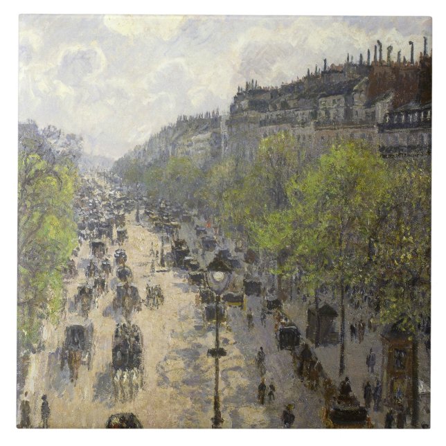 Carreau Camille Pissarro - Boulevard Montmartre, Printemps (Devant)