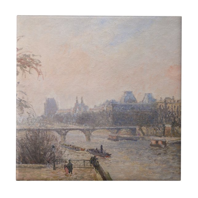 Carreau Camille Pissarro - La Seine et le Louvre (Devant)