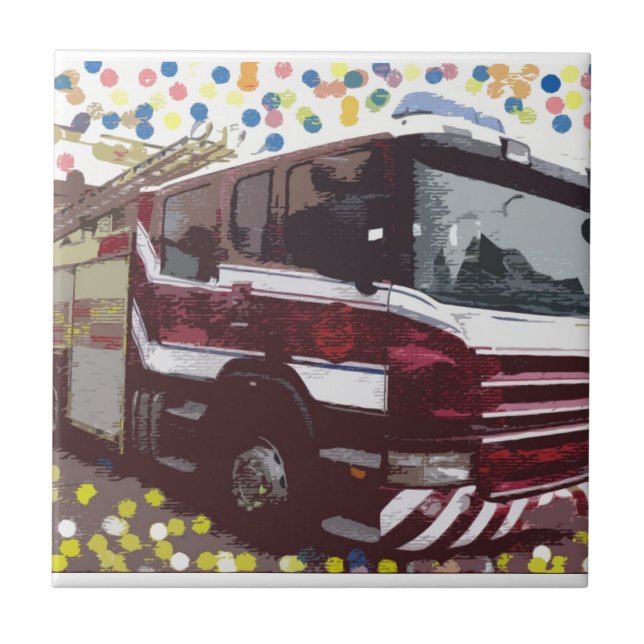 Carreau Camion de pompiers (Devant)