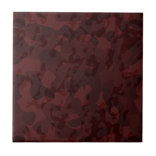 Carreau Camo abstrait rouge et bordeaux