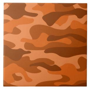 Carreau Camo Monocolore Orange Espagnol