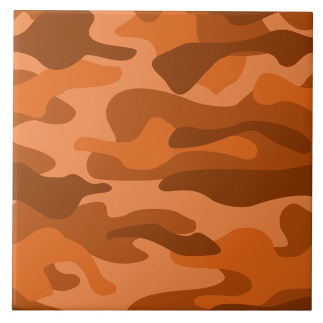 Carreau Camo Monocolore Orange Espagnol (Devant)