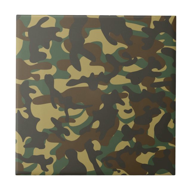 Carreau Camouflage de forêt  (Devant)