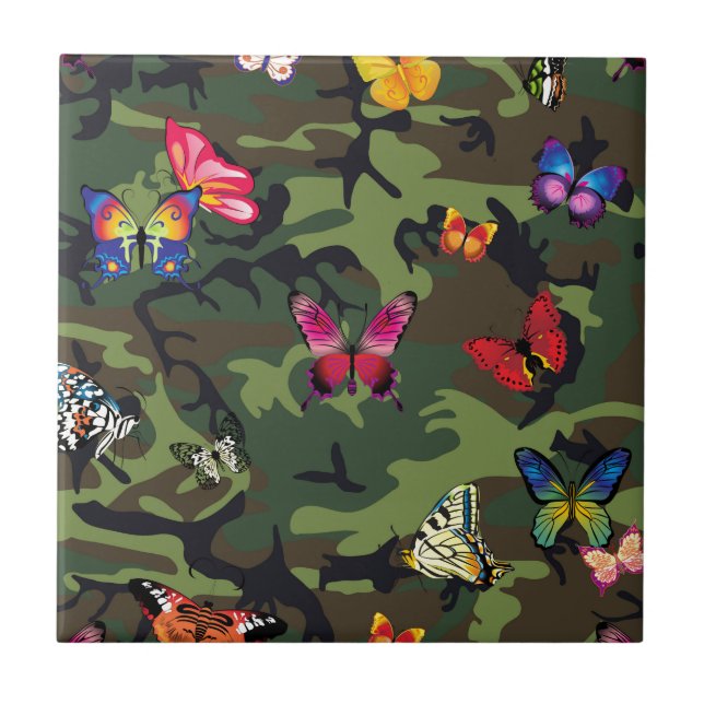 Carreau camouflage papillon (Devant)