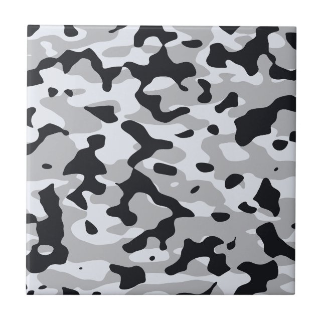 Carreau Camouflage urbain à fort contraste (Devant)