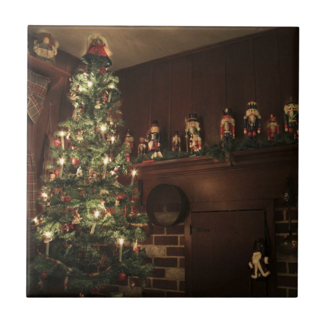 Carreau Campagne coloniale primitive Fête de Noël (Devant)