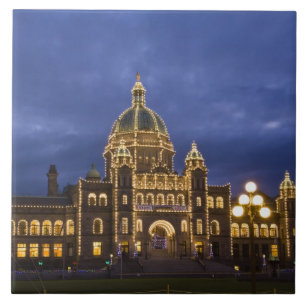 Carreau CANADA, Colombie-Britannique, Victoria. Soir,