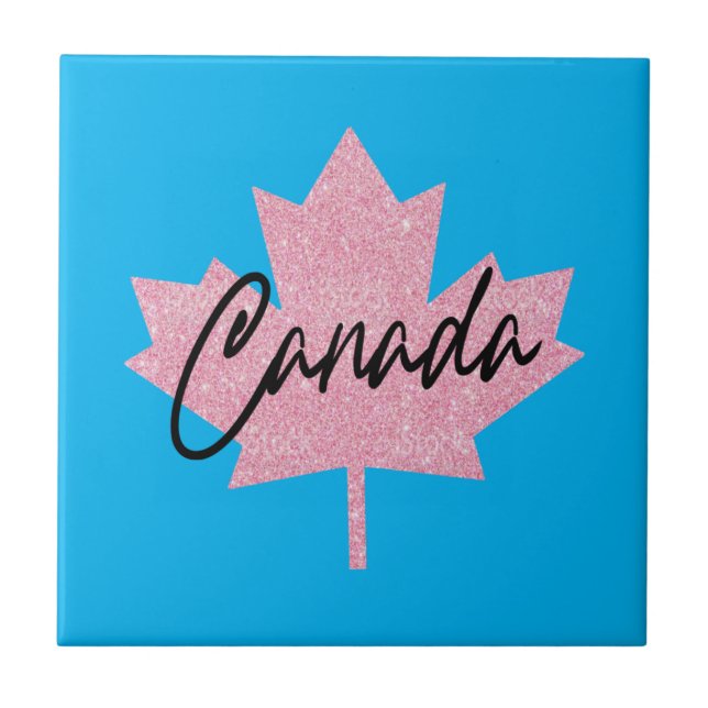 Carreau Canada Feuille d'érable (Devant)