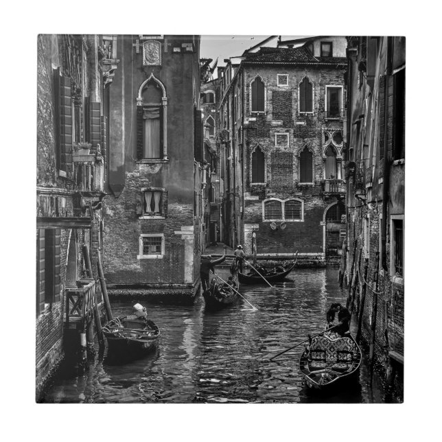 Carreau Canal de bateau de Venise en italie (Devant)
