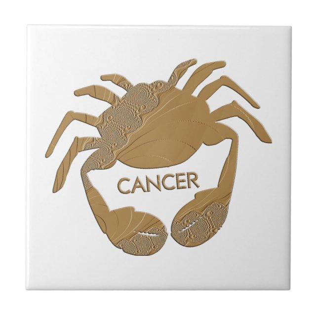 Carreau Cancer Crabe Zodiaque (Devant)