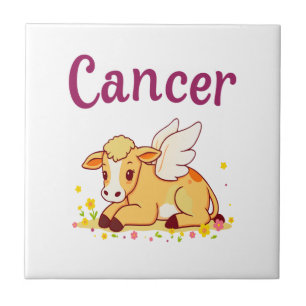 Carreau Cancer Zodiaque Vache Png, Cancer Mignon