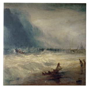 Carreau Canot de sauvetage et Manby de Joseph Mallord