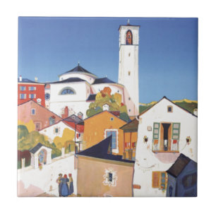 Carreau Canton de Tessin vintage Suisse