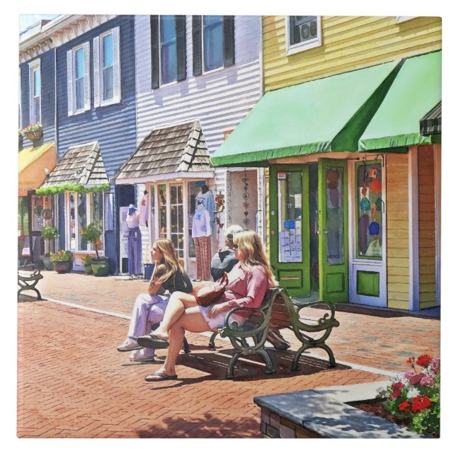Carreau Cape May NJ - Un après-midi agréable au centre com (Devant)