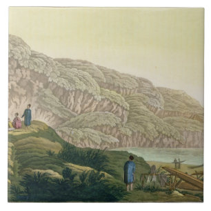 Carreau Captain Cook (1728-79) en Alaska pendant son