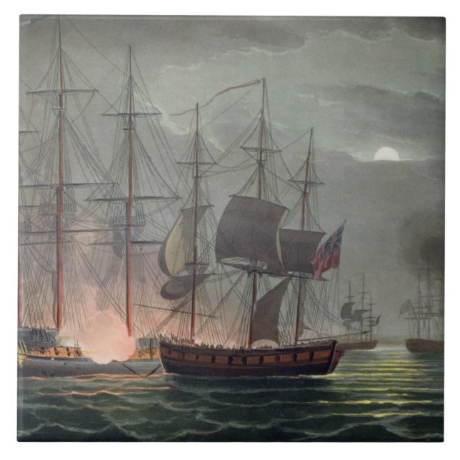 Carreau Capture de La Désirée, le 7 juillet 1800, 'du Na (Devant)
