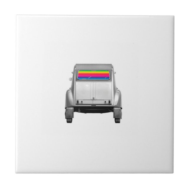 Carreau Car + rainbow (Devant)