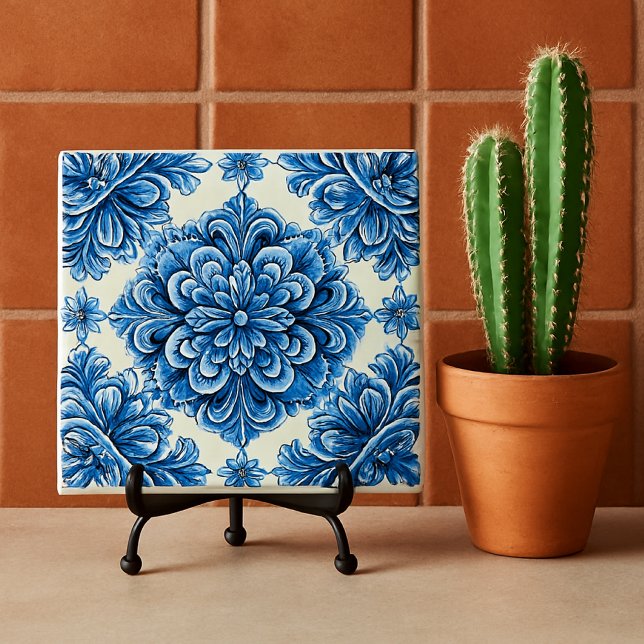 Carreau Caracol Azul Talavera Céramique Mexicaine (Créateur téléchargé)