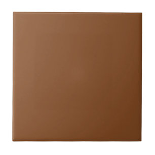Carreau Caramel Café Neutre Chaud Brown Couleur Solide Imp