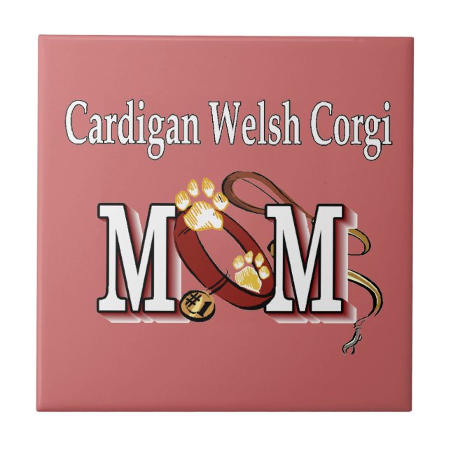 Carreau Cardigan Welsh Corgi Chien MOM (Devant)