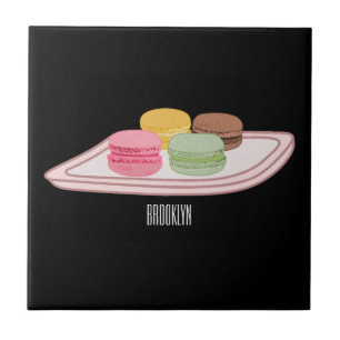 Carreau Caricature de Macaron