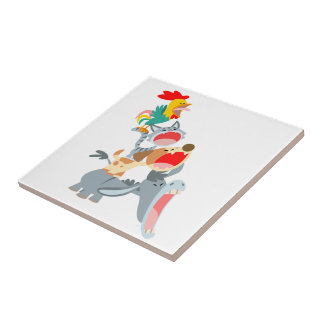 Carreau Caricature mignonne Brême Ville Musiciens Carrelag