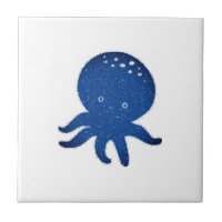 Caricature octopus mignonne vieux papier