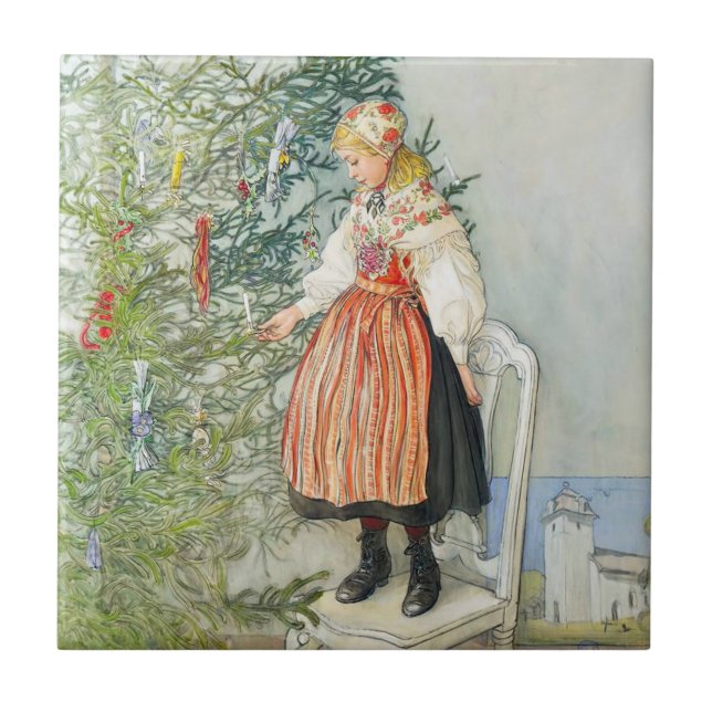 Carreau Carl Larsson Arbre de Noël (Devant)
