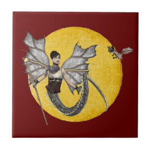 Carreau Carre de Déesse Dragon
