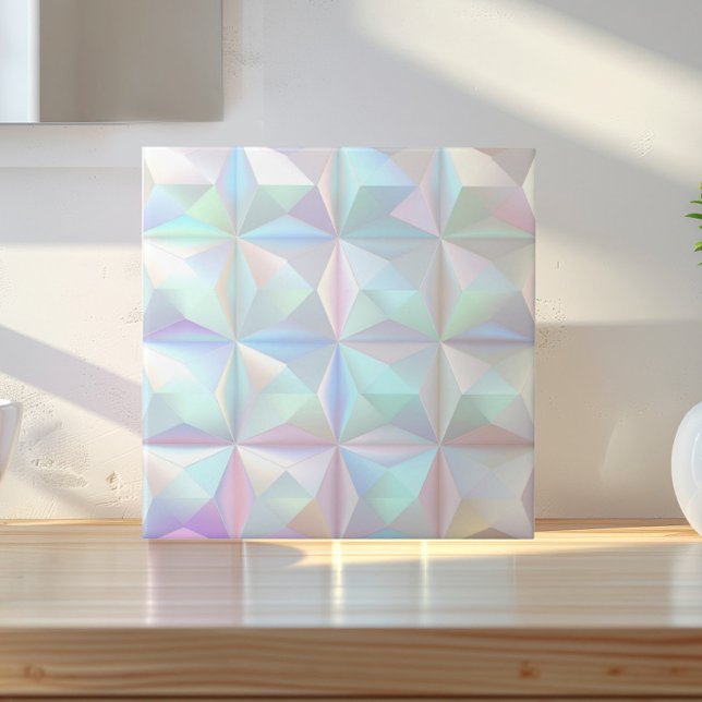 Carreau Carré géométrique 3D iridescent ID1178 (Créateur téléchargé)
