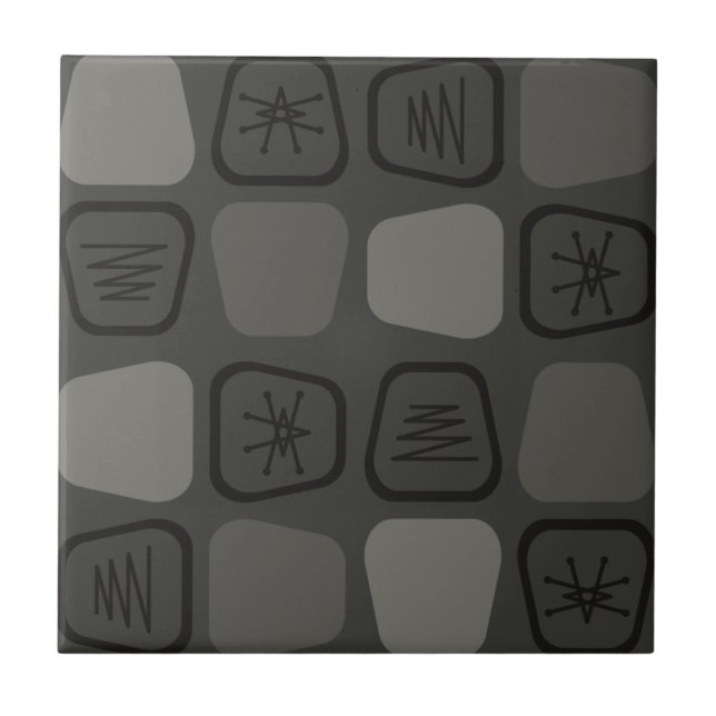 Carreau Carré moderne du milieu du siècle (Devant)